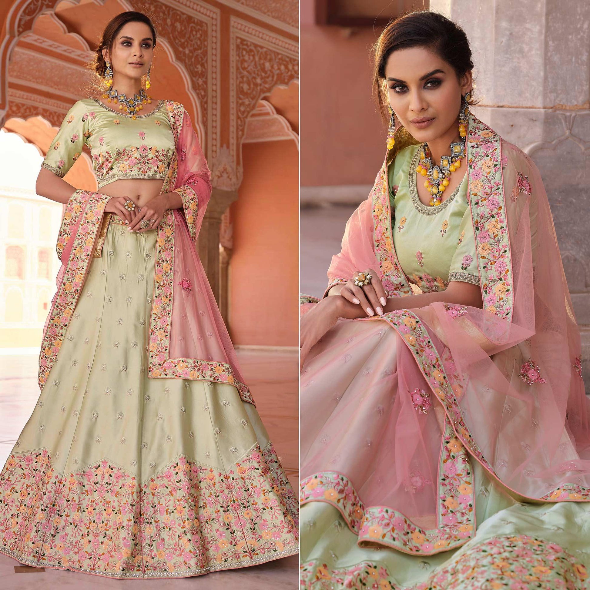 green-embellished-with-embroidered-satin-lehenga-choli