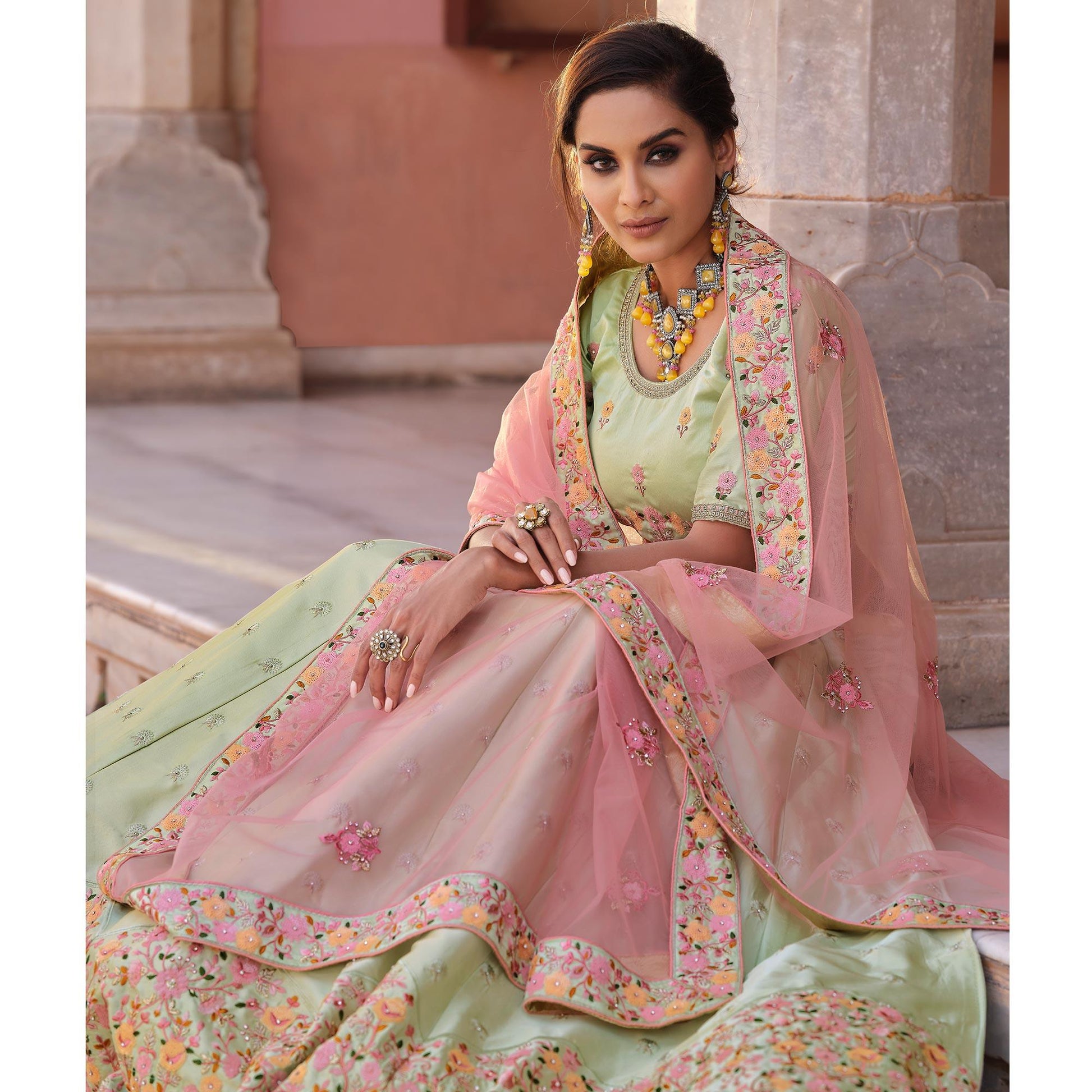 green-embellished-with-embroidered-satin-lehenga-choli