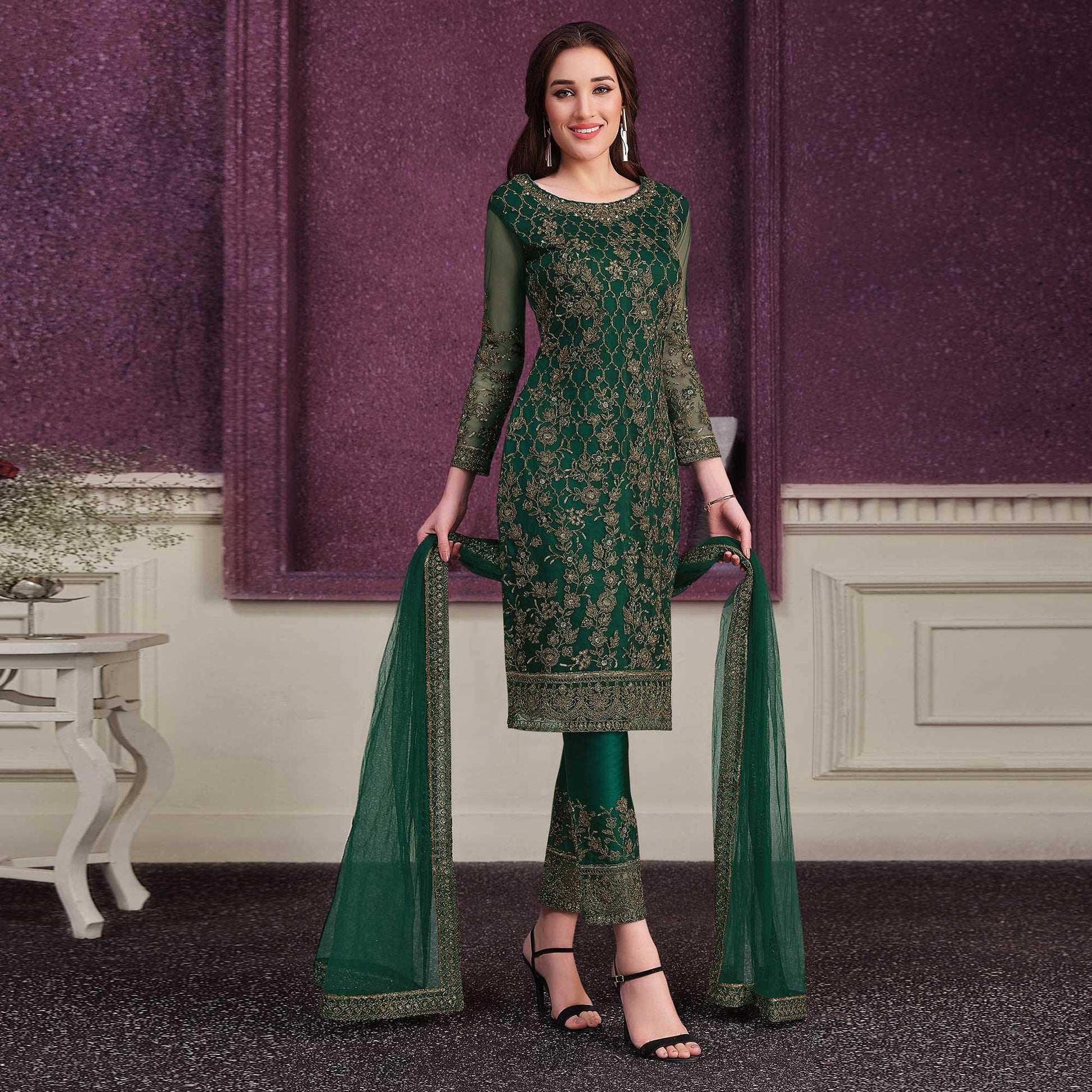green-embroidered-butterfly-net-partywear-suit-138090