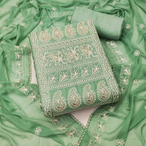 green-embroidered-chanderi-dress-material-3