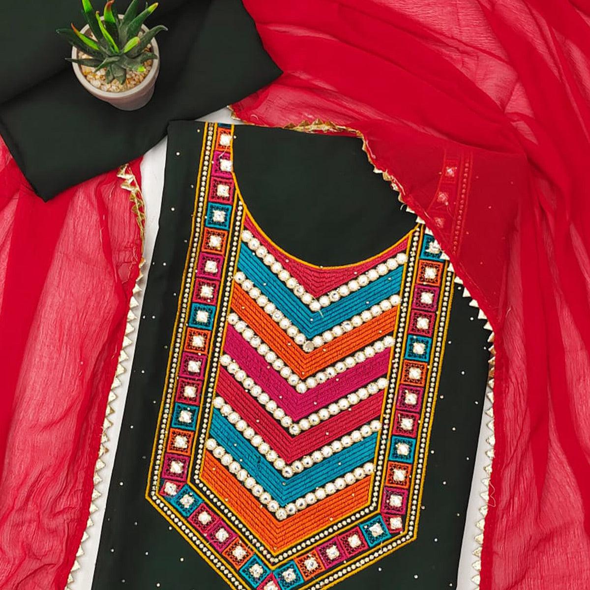 green-embroidered-chanderi-dress-material-144931