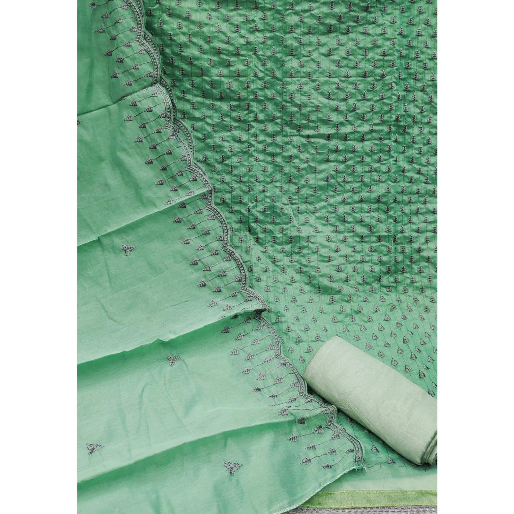 green-embroidered-chanderi-dress-material-2