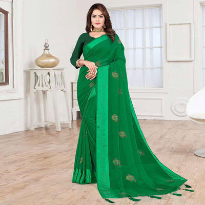 green-embroidered-chiffon-saree-143736