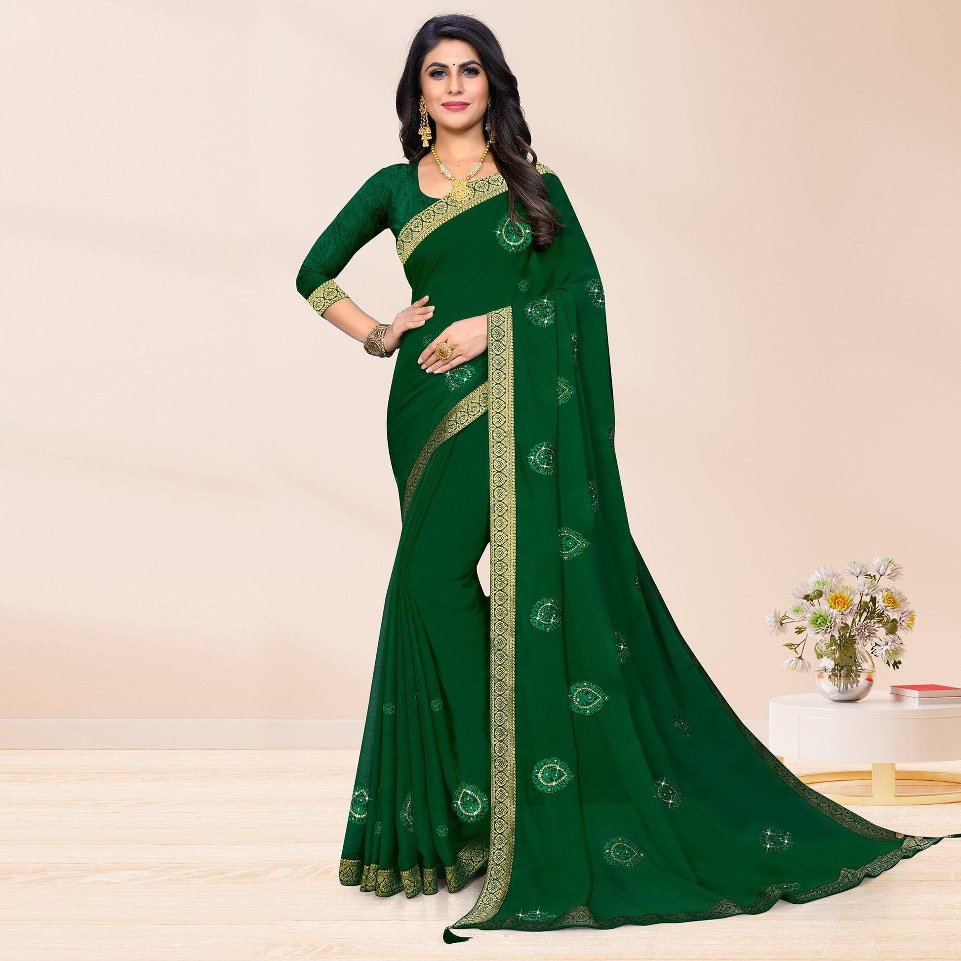 green-embroidered-chiffon-saree-1