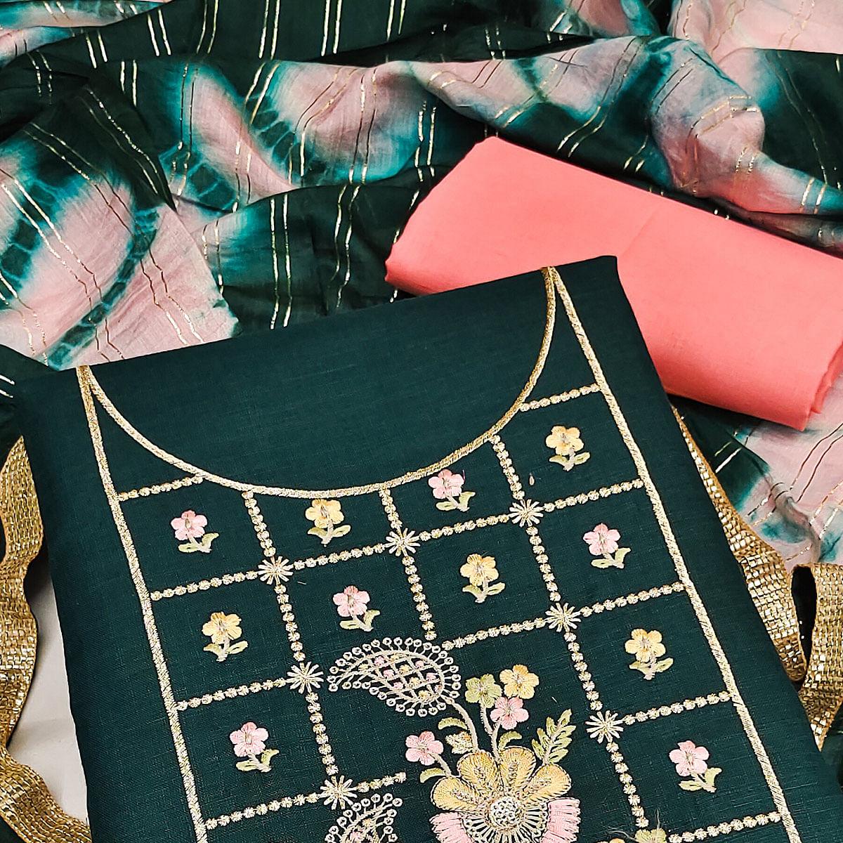 green-embroidered-cotton-dress-material-143058