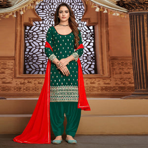 green-embroidered-faux-georgette-partywear-patiyala-suit-128524
