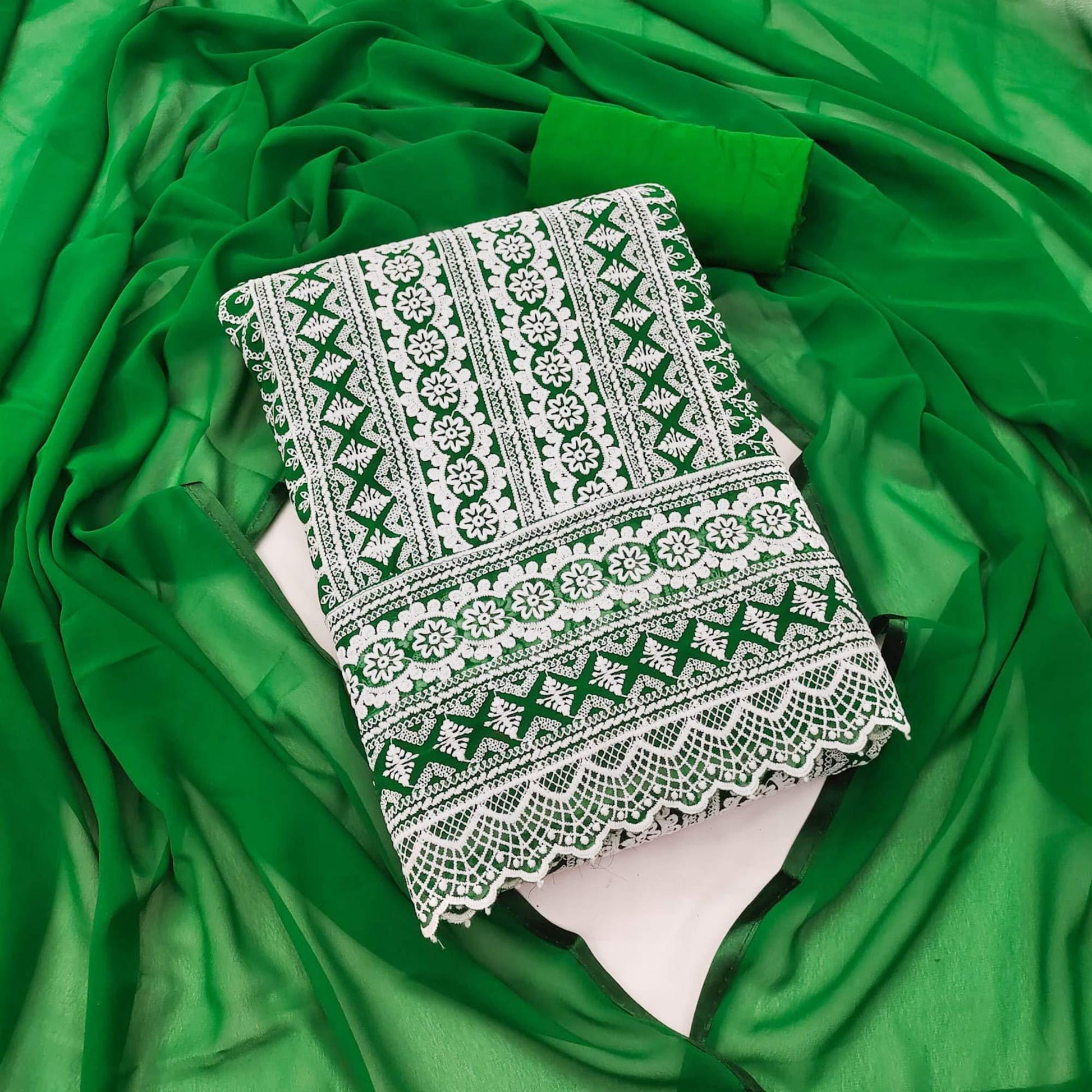 green-embroidered-georgette-dress-material-1