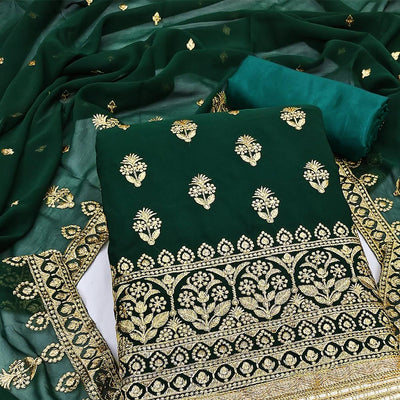 green-embroidered-georgette-dress-material