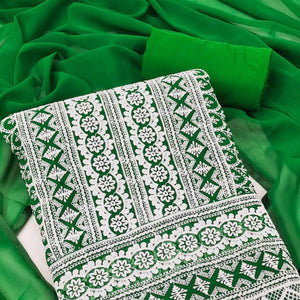 green-embroidered-georgette-dress-material-1