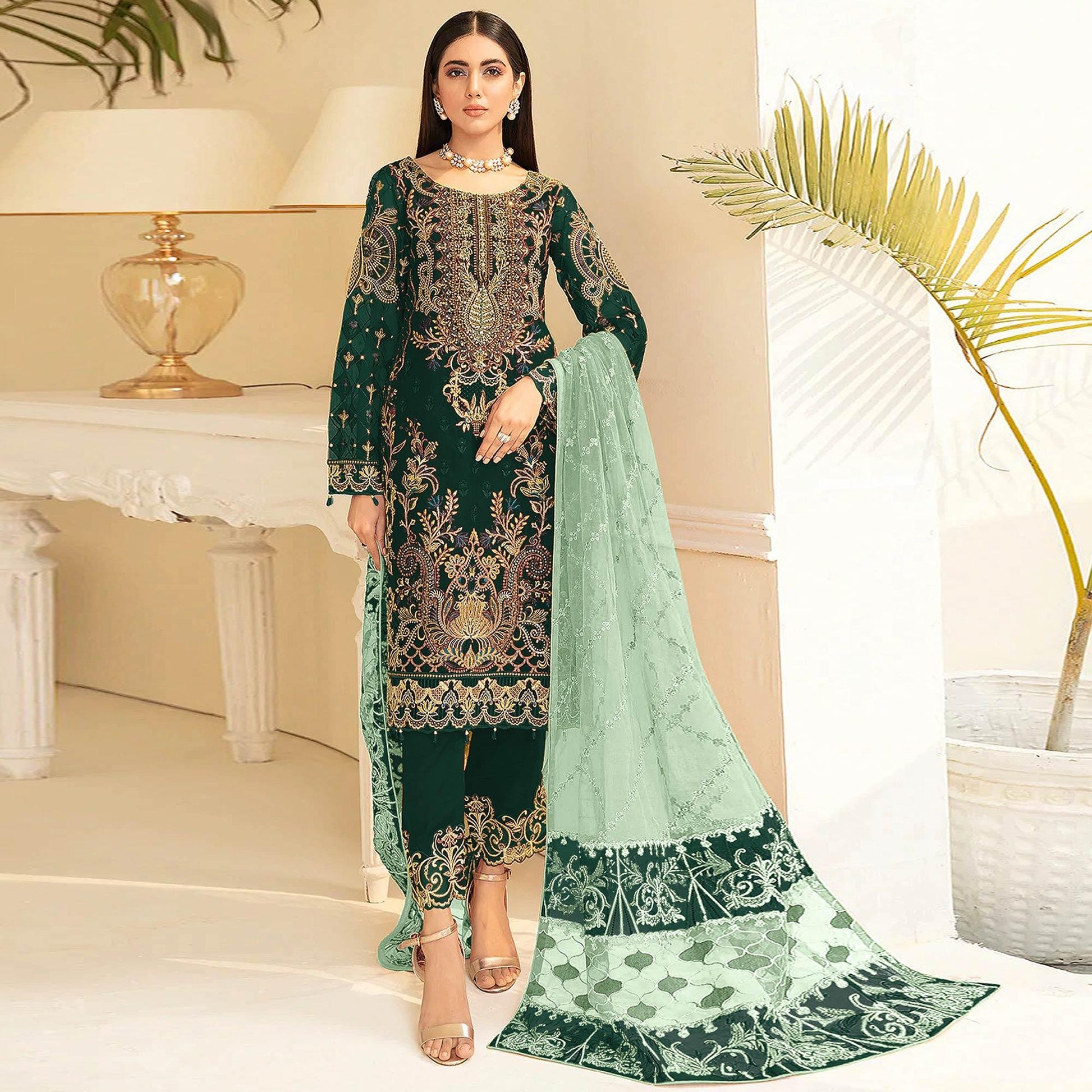 green-embroidered-georgette-pakistani-suit-1