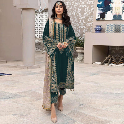green-embroidered-georgette-pakistani-suit