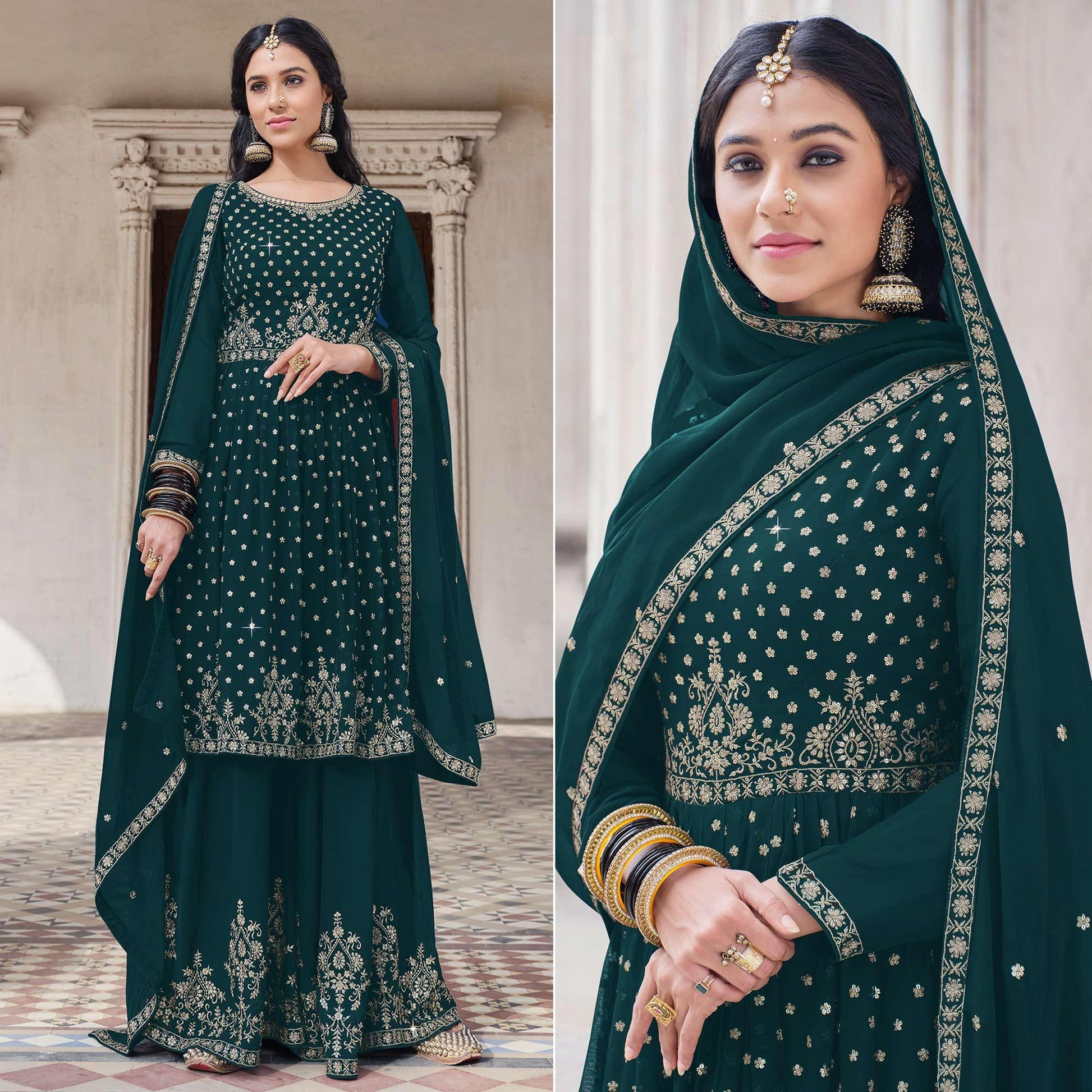 green-embroidered-georgette-palazzo-suit
