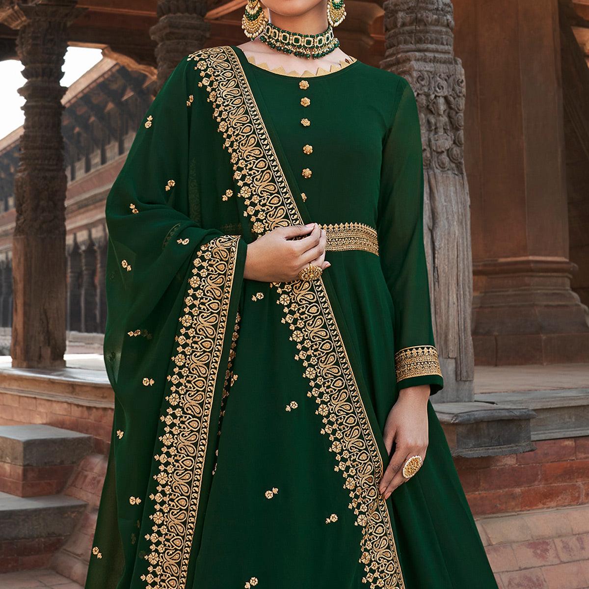 green-party-wear-embroidered-georgette-gown-138519