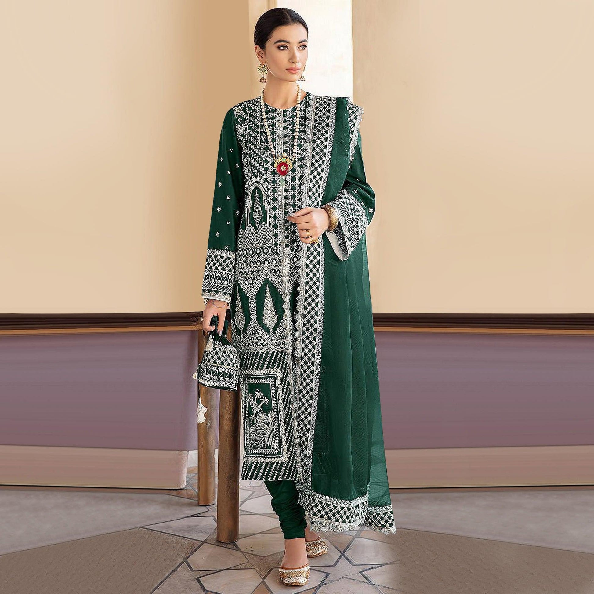 green-embroidered-georgette-partywear-pakistani-suit-137383