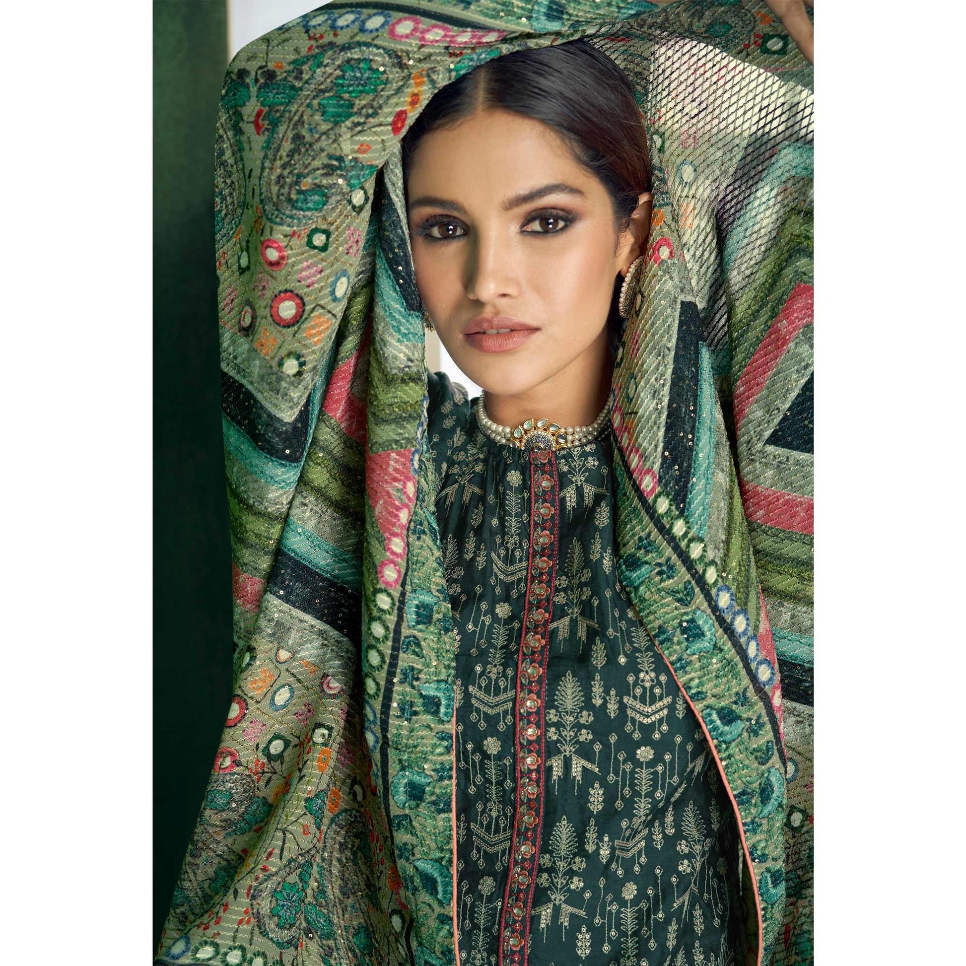 green-embroidered-heavy-faux-georgette-partywear-suit-135284