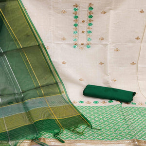 green-embroidered-jacquard-dress-material-144042