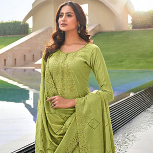 green-casual-wear-embroidered-muslin-dress-material-111795