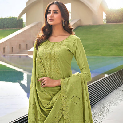 green-casual-wear-embroidered-muslin-dress-material-111795