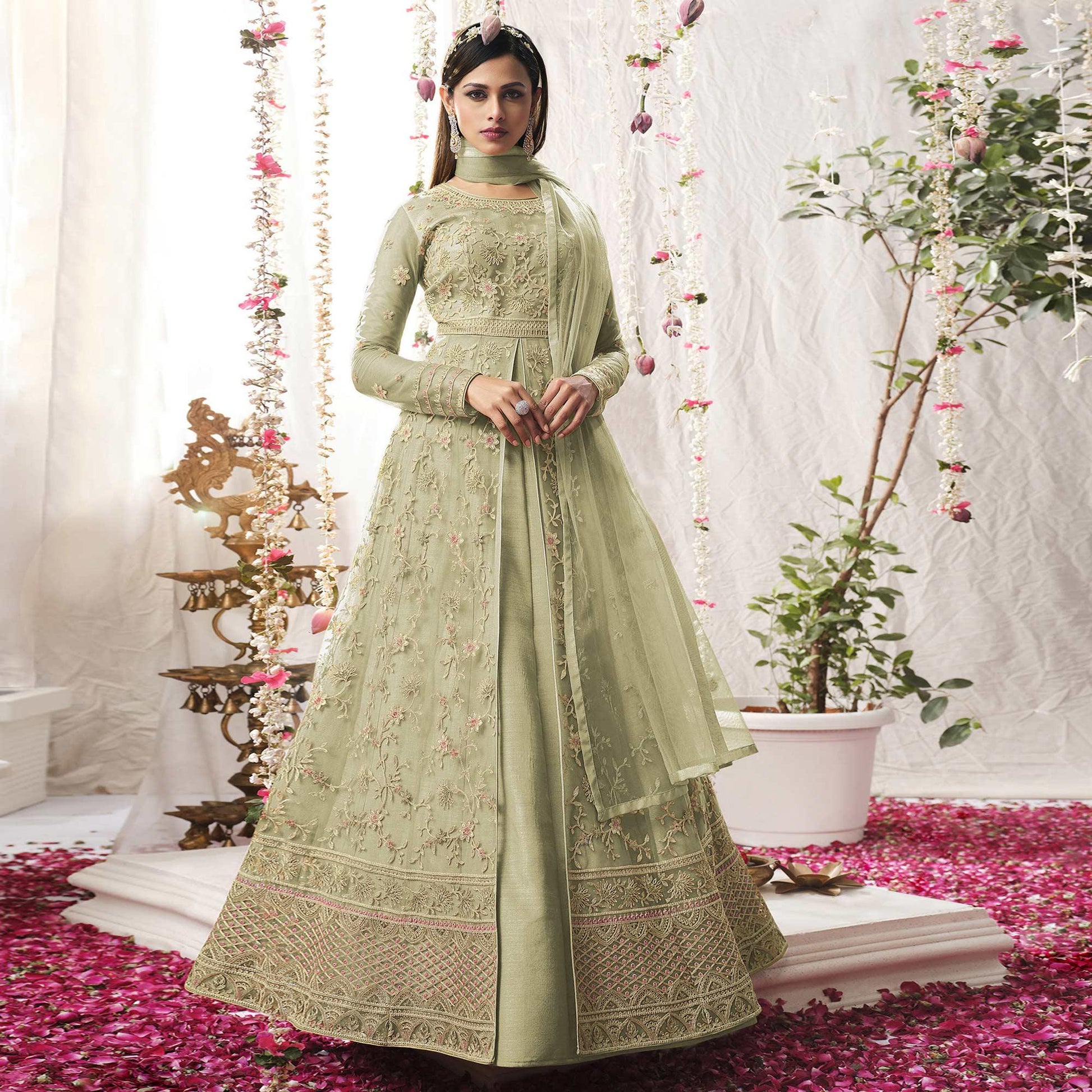 green-embroidered-netted-anarkali-suit