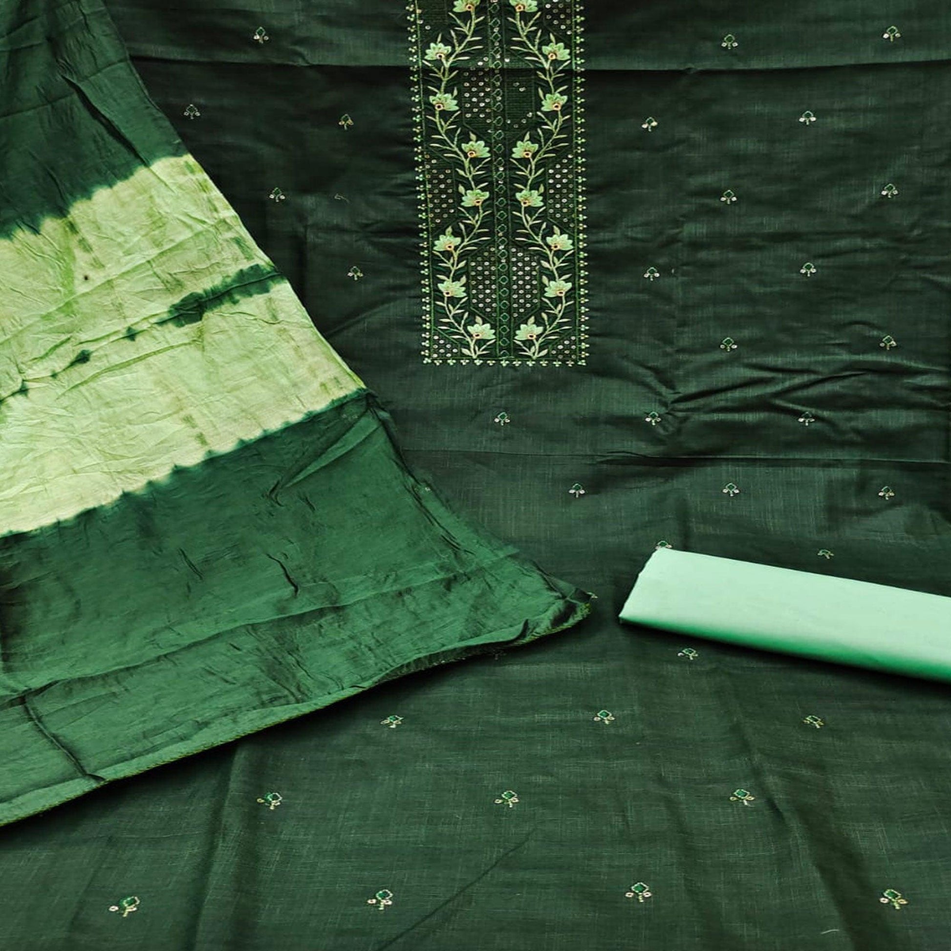 green-embroidered-poly-cotton-dress-material