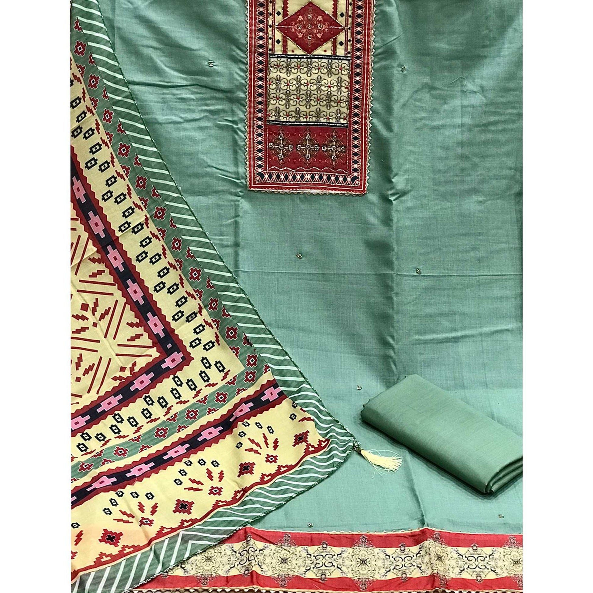 green-embroidered-poly-cotton-dress-material-1