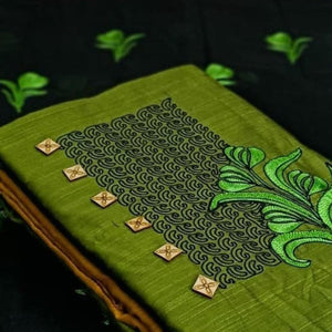 beautiful-green-colored-partywear-embroidered-cotton-dress-material-79459