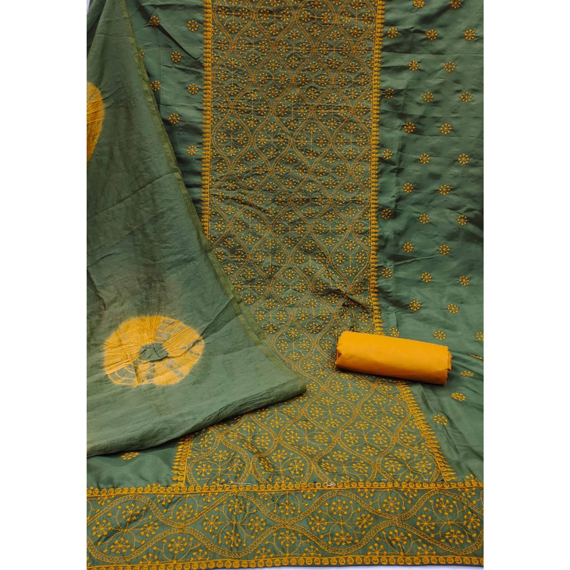 green-embroidered-pure-silk-dress-material-145215