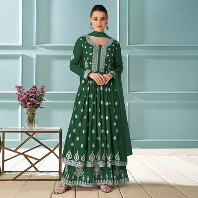 green-embroidered-rayon-kurti-palazzo-suit-145277