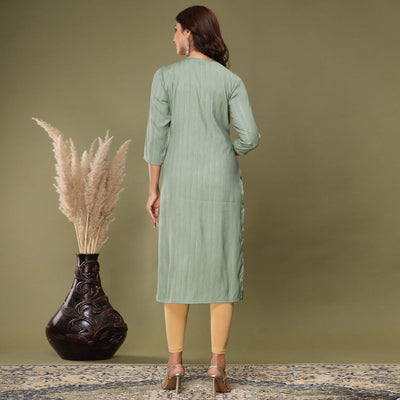 green-embroidered-rayon-kurti