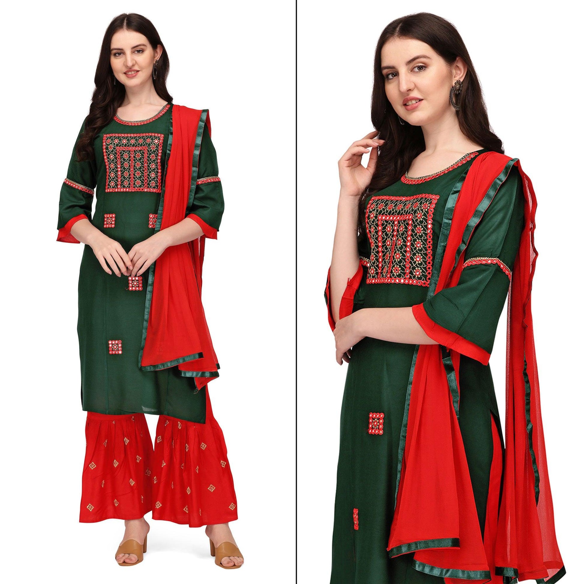 green-embroidered-rayon-palazzo-suit