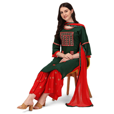 green-embroidered-rayon-palazzo-suit