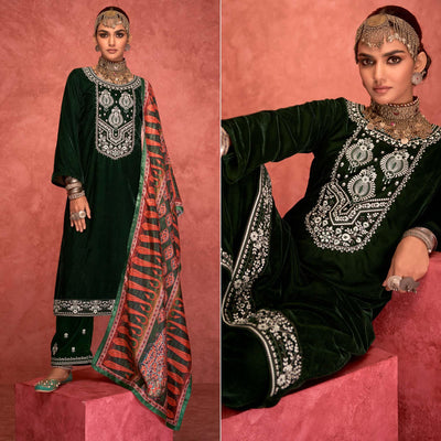 green-embroidered-velvet-salwar-suit