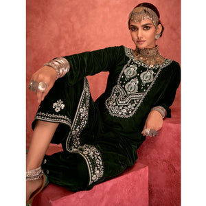 green-embroidered-velvet-salwar-suit