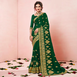 green-embroidered-vichitra-silk-saree-144864