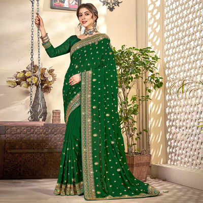green-embroidered-vichitra-silk-saree-144873