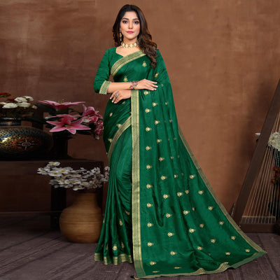 green-embroidered-vichitra-silk-saree-5