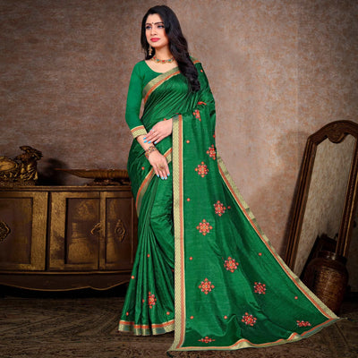 green-embroidered-vichitra-silk-saree-2