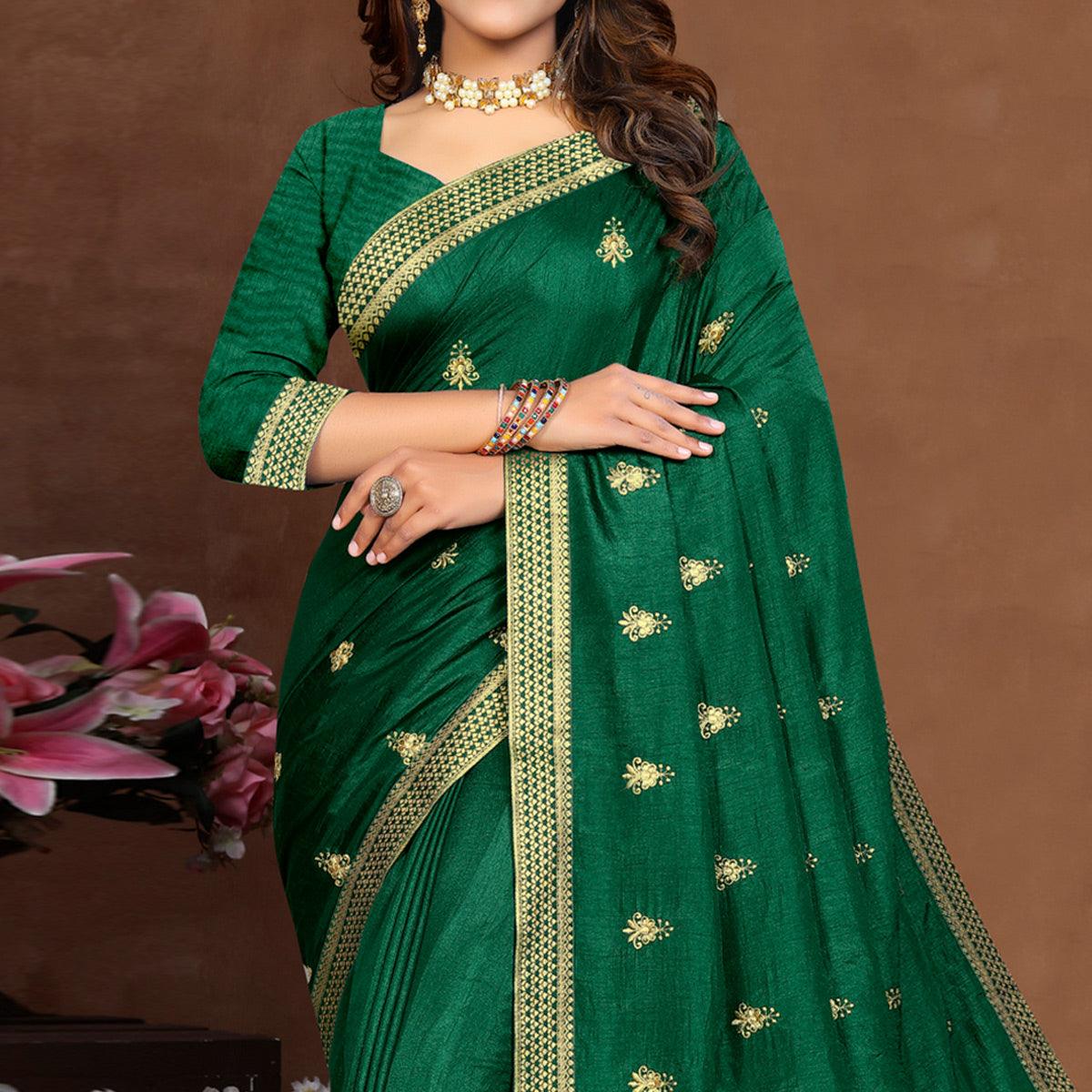 green-embroidered-vichitra-silk-saree-5