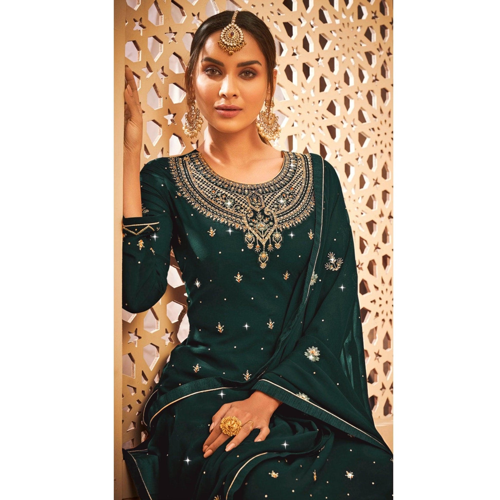 green-embroidered-with-embellished-georgette-palazzo-suit