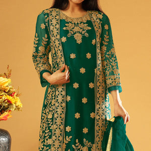 green-embroidery-cording-work-net-partywear-suit-with-koti-137255