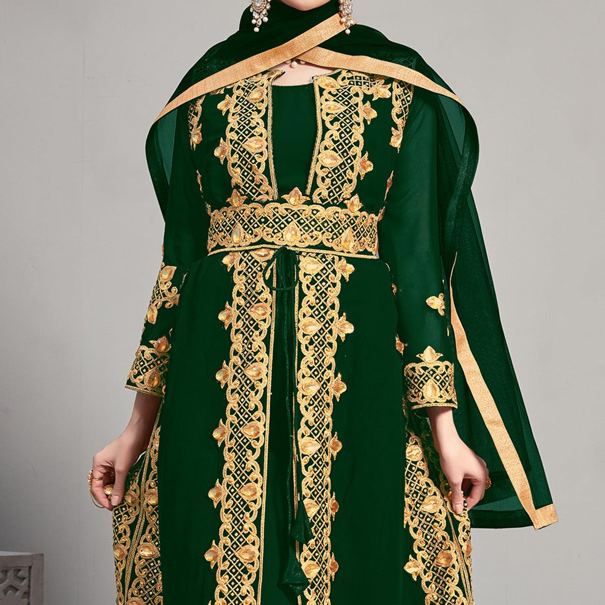 green-embroidery-with-heavy-stonework-georgette-partywear-suit-with-jacket-140587