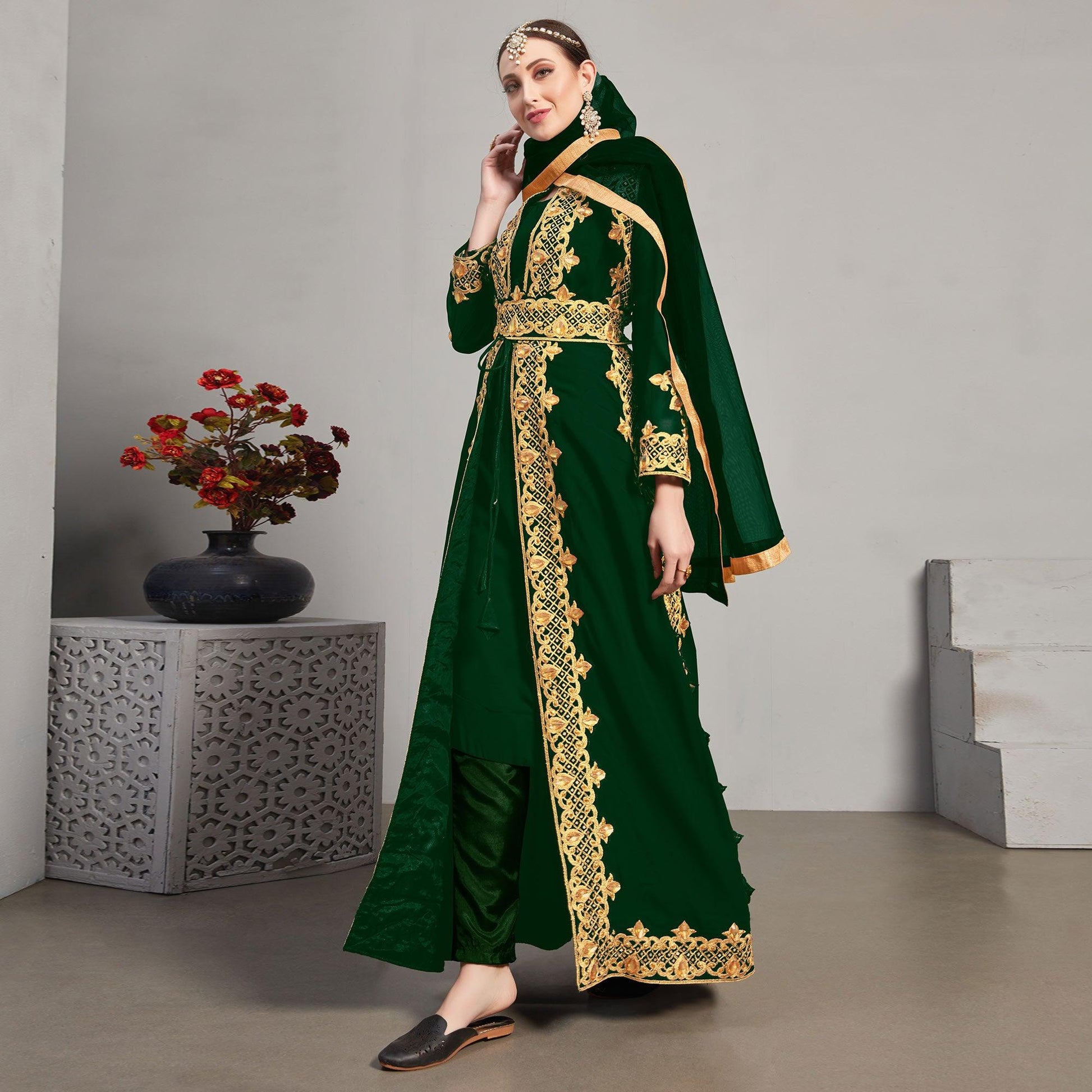 green-embroidery-with-heavy-stonework-georgette-partywear-suit-with-jacket-140587