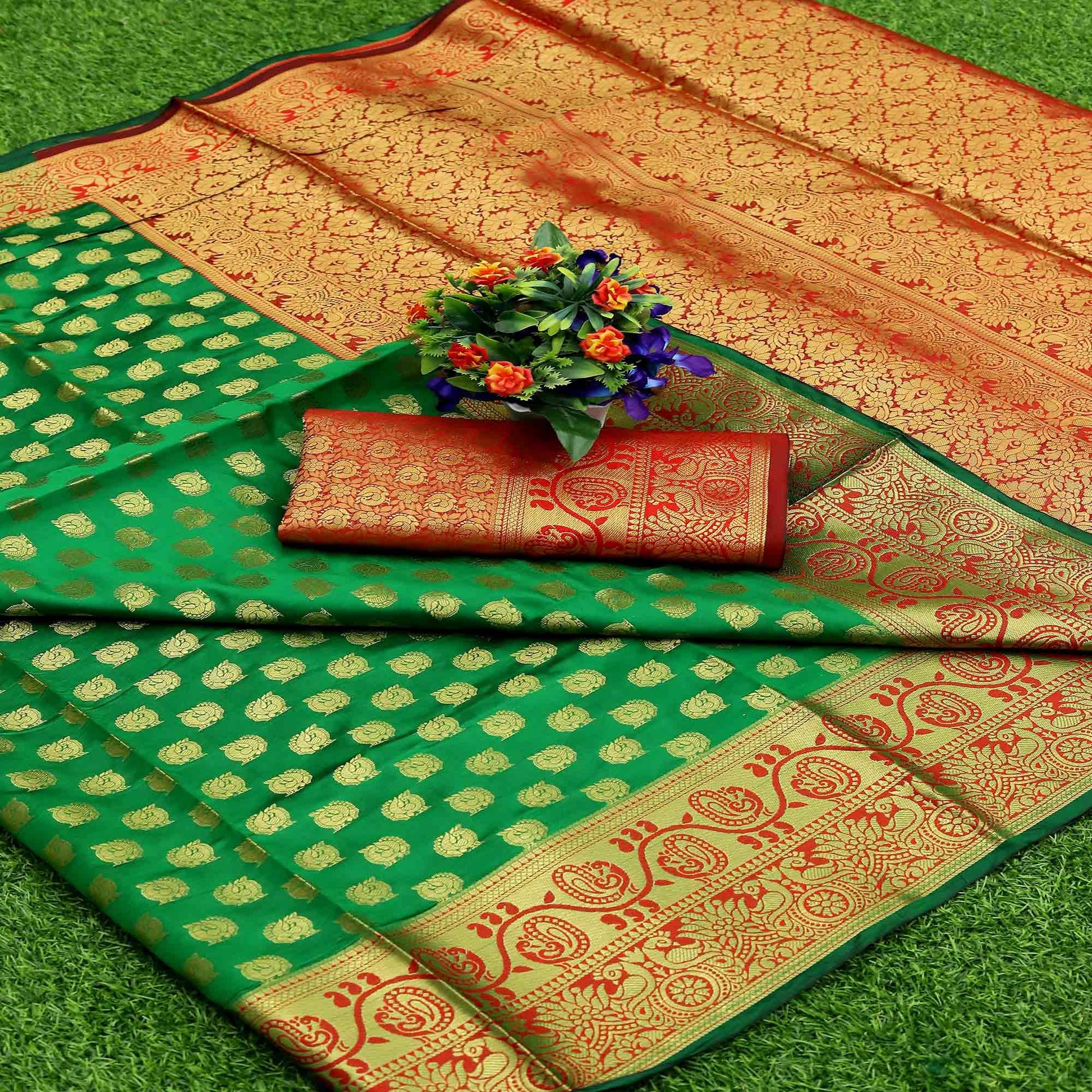 green-festive-embroidered-kota-banarasi-art-silk-saree-108701