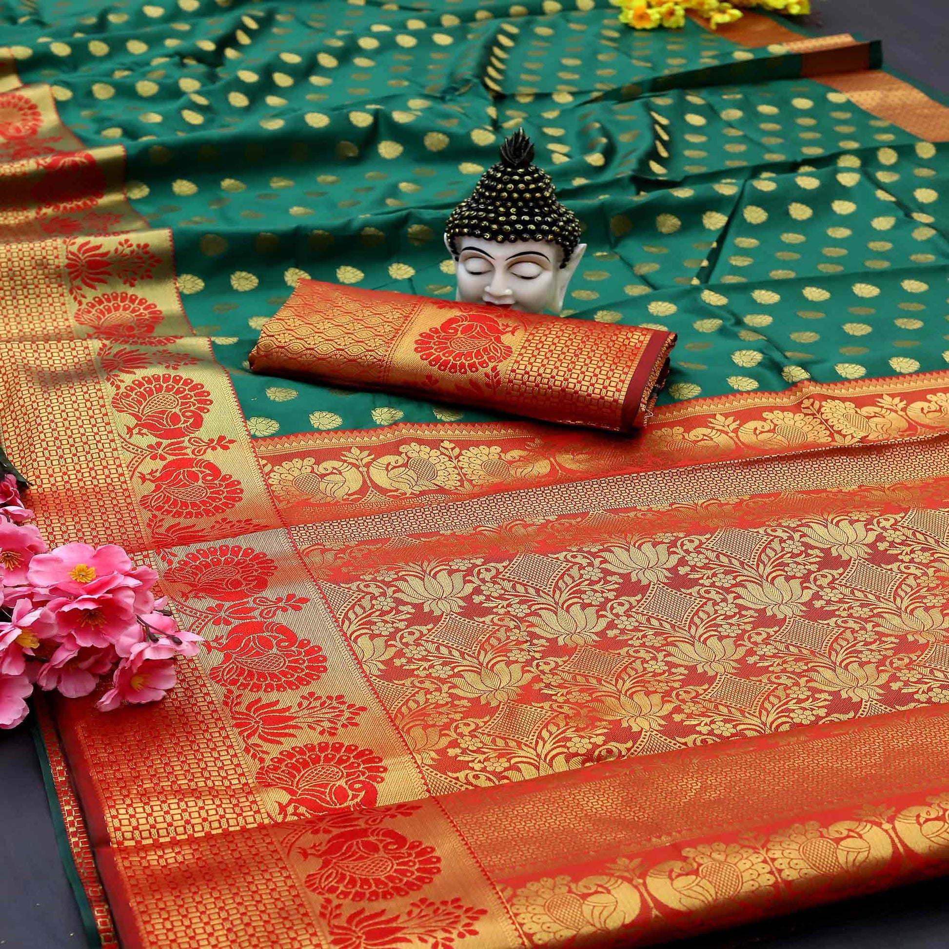 green-festive-embroidered-kota-banarasi-art-silk-saree-108676