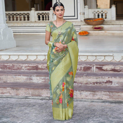 green-festive-wear-digital-printed-jacquard-silk-saree-129569