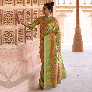 green-festive-wear-digital-printed-soft-silk-saree-with-viscose-zari-border-110762