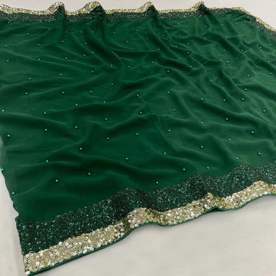 green-festive-wear-embellished-georgette-saree-142826