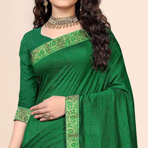 green-festive-wear-embellished-vichitra-silk-saree-142490