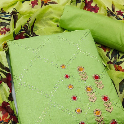 green-festive-wear-embellished-with-embroidered-cotton-dress-material-142121