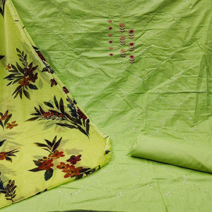 green-festive-wear-embellished-with-embroidered-cotton-dress-material-142121
